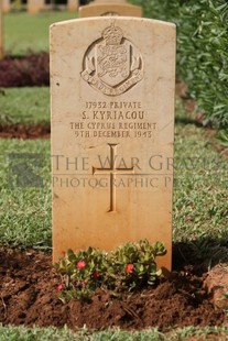 BEIRUT WAR CEMETERY - KYRIACOU, SAVVAS